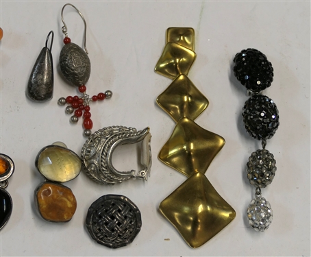 Group of Single Earrings including John Hardy, Rebecca Collins, Sterling Silver, Richard Kerr, and Etc. 