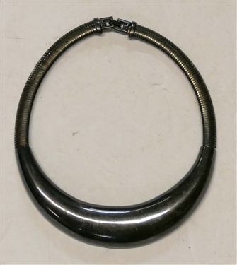 Givenchy Bib / Collar Necklace - Silver Tone
