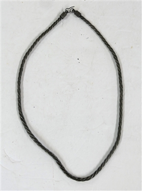 Handmade Sterling Silver Braided Necklace - Measures 22 Long Weighs 47.6 Grams