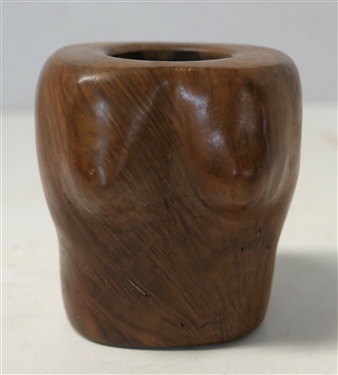 Hand Carved Woman's Torso Form Pipe - Measures 6 1/2 Long