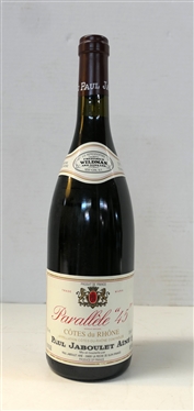 Paul Jaboulet Aine - Parallele 45 Cotes du Rhone Vin Rouge -1999 Vintage Red Wine - Frederick Wildman and Sons Ltd. 