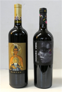 Manteo 2012 Sonoma County Red Wine and Honoro Vera 2015 Garnacha Calatayud Spanish Red Wine 
