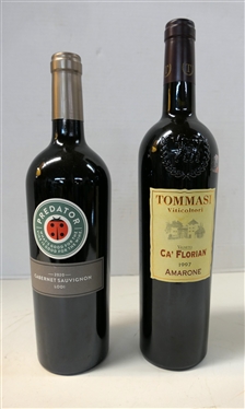 Predator 2020 Cabernet Sauvignon - Lodi California and Tommasi Viticoltori - 197 Amarone - Ca' Florian - Italian Red Wine