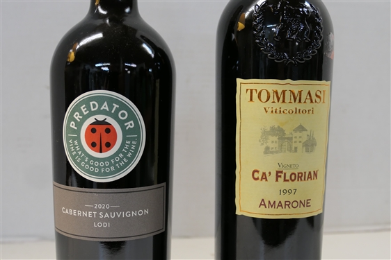 Predator 2020 Cabernet Sauvignon - Lodi California and Tommasi Viticoltori - 197 Amarone - Ca' Florian - Italian Red Wine