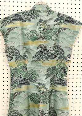 1950's Asian Cheongsam Dress - Measures 17 Across Bust