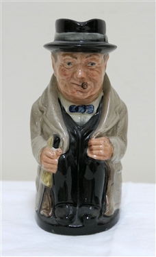 Royal Doulton Winston Churchill Character Jug / Pitcher - Measures 5 tall