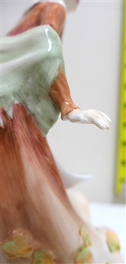 2 Royal Doulton Figures - Top O' The Hill HN2126 - Exclusively For RDICC and Autumntime HN 3231 - Exclusively for the Collector's Society - Autumntime Has Broken Finger - She Measures 8 1/2 Tall