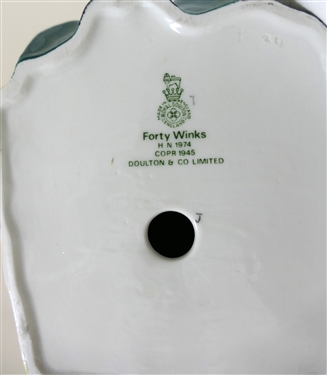 Royal Doulton Forty Winks Figure H.N.1974 - 1945 - Figure Measures 6 tall