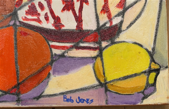 Bob Jones - Danville Virginia Artist Modernist Still Life Painting on Canvas - Canvas Measures 20 by 24 