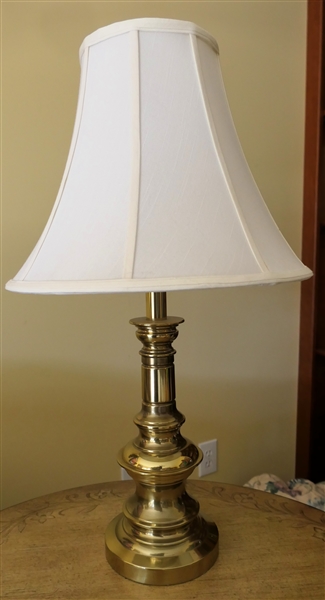 Heavy Brass Stiffel Table Lamp - Measures 19" Tall 