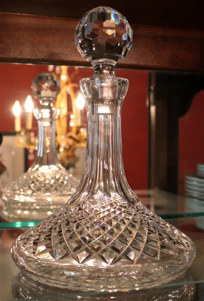 Signed Waterford Crystal Decanter - Measures 11" Tall 