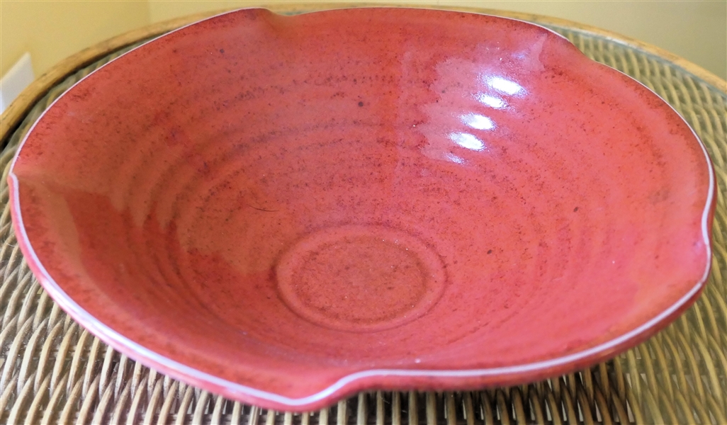 K. Nielsen Sanford, NC Art Pottery Bowl - Measures 11 3/4" Across