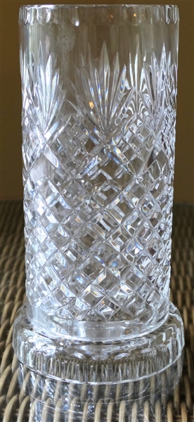 Crystal Candle Lamp - 2 Pieces - Measures 9" Tall - Some Sticker Residue