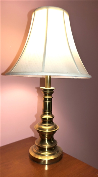 Stiffel Heavy Brass Table Lamp - Measures 19" Tall  to Bulb