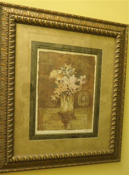 En Passant II Artist Signed Print by C. Winters Olson - Nicely Framed and Matted - Frame Measures 27 1/2" by 24"