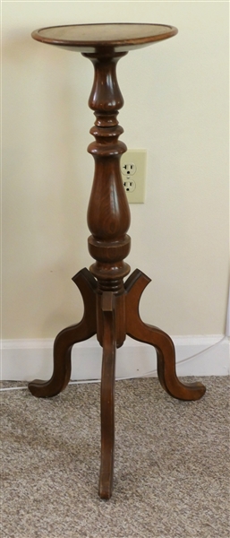 Walnut Victorian Fern Stand - Measures 33" tall 10" Wide - 