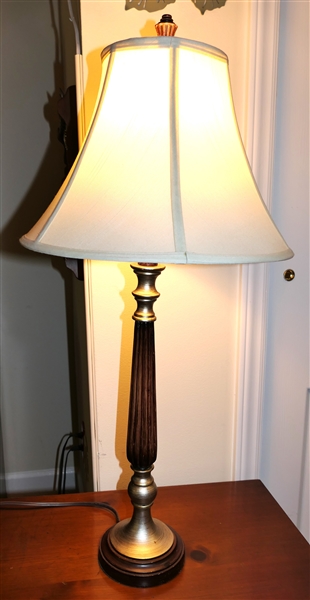 Reeded Column Table Lamp - Measures 29" Tall 