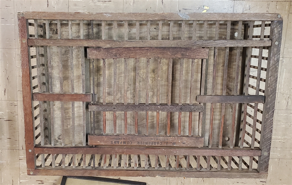 Antique W. J. Carpenter Company - Brightwood, VA - Purvis Poultry - Wooden Chicken Coop - Good Condition 