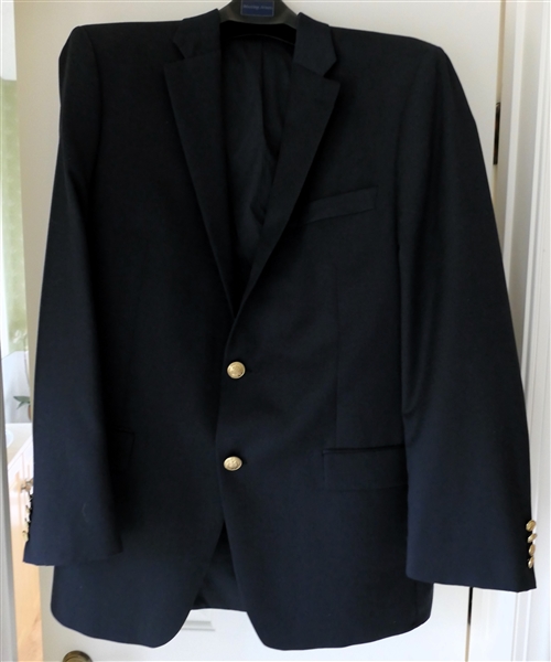 Navy Lauren Ralph Lauren Blazer with Gold Buttons - Size 44L