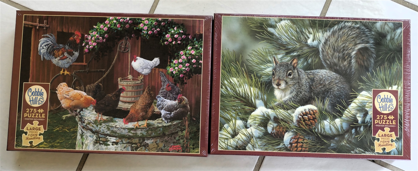 2 Brand New Cobble Hill Puzzles - 275 Pieces -Both Unopened