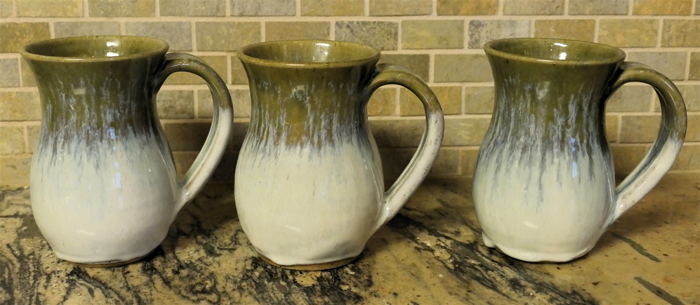 3 - Triple C - NC Studio Art Pottery Coffee Mugs