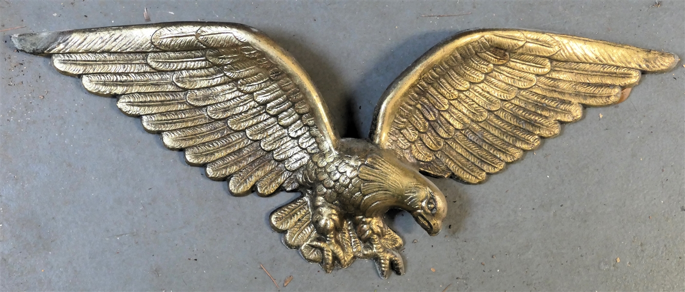 Metal Flying Eagle Wall Plaque - Measures 24" Across