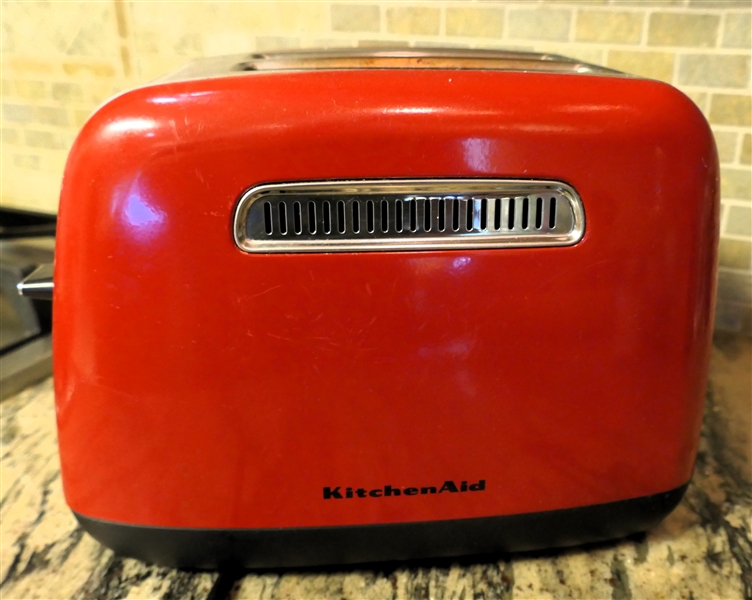 Red KitchenAid Toaster 