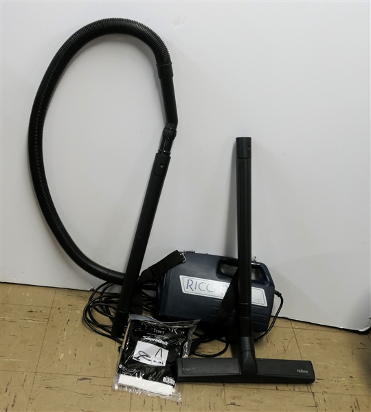 Riccar Supra Quick Vacuum Cleaner with Hose, and Extra Bags - As Pictured