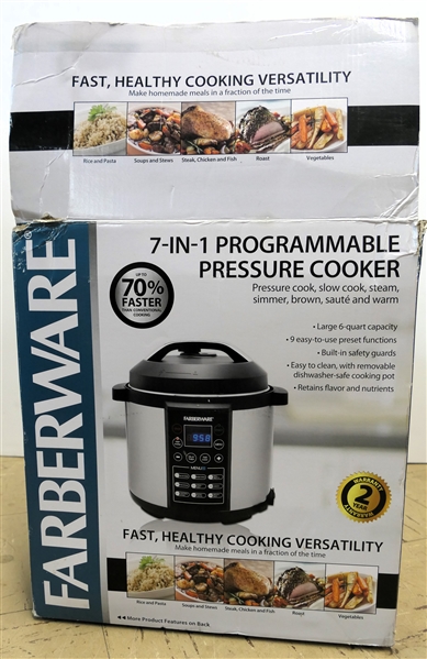 Farberware 7 in 1 Programable Pressure Cooker - New in Box