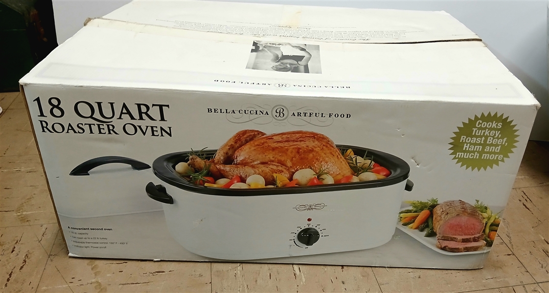 Bella Cucina 18 Quart Roaster Oven - Brand New in Original Box