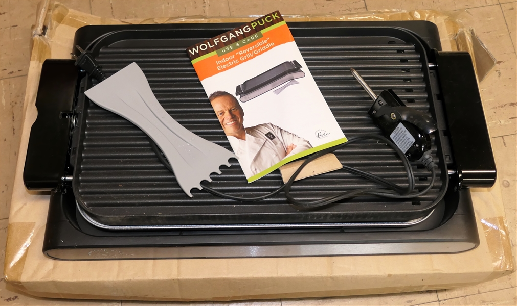 Wolfgang Puck Indoor Reversible Electric Grill / Griddle - New with Box 