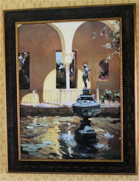 Ruiz Si La Casa - Italian Giclée Print On Canvas - Nicely Framed - Frame Measures 43" by 34" 