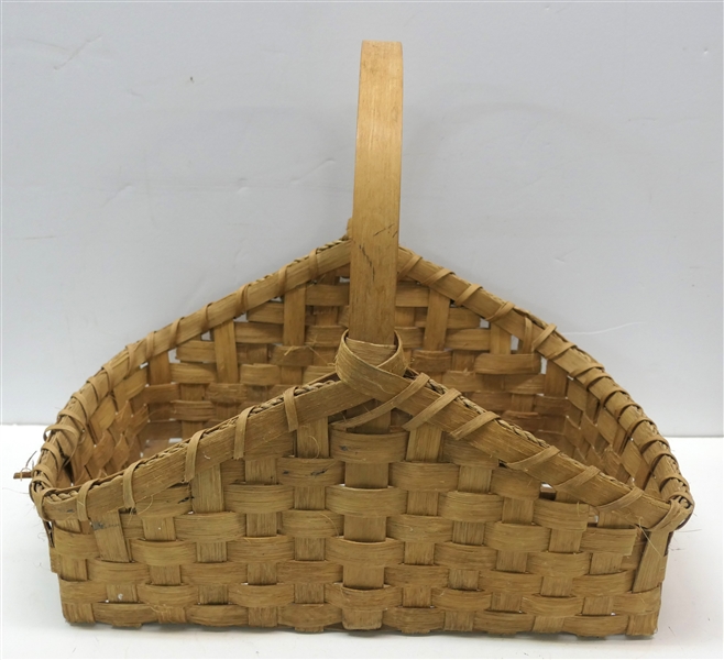 Oak Split Flower Basket - Measures 17 1/2" by 11" 