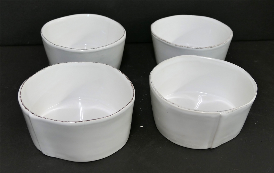 4 - Vietri "Lastra" Coupe Cereal Bowls - 6" Diameter