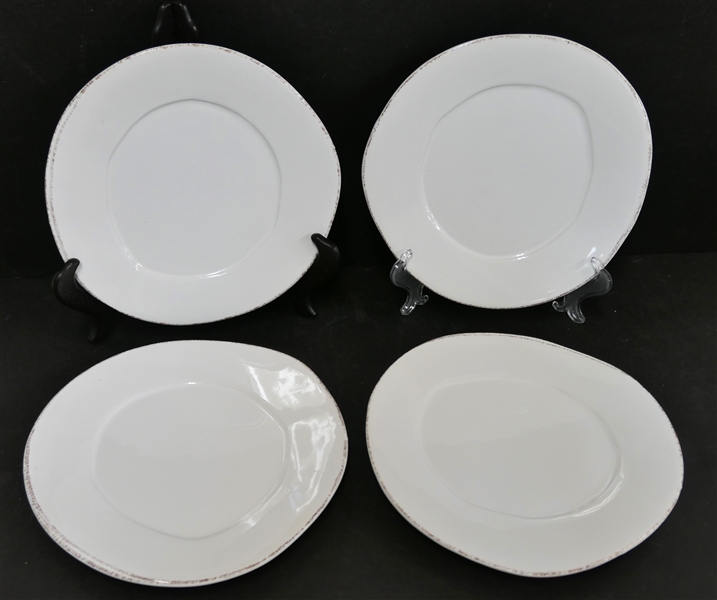 4 - Vietri "Lastra" Salad Plates - 8 7/8" Diameter