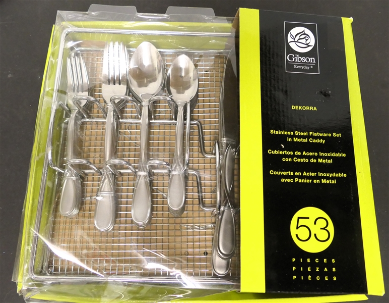 Gibson Everyday 53 Piece Flatware Set - New Unopened