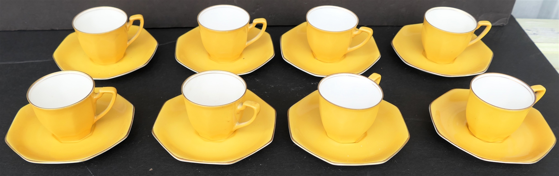 16 Piece "M" Japan - Yellow Espresso Set 