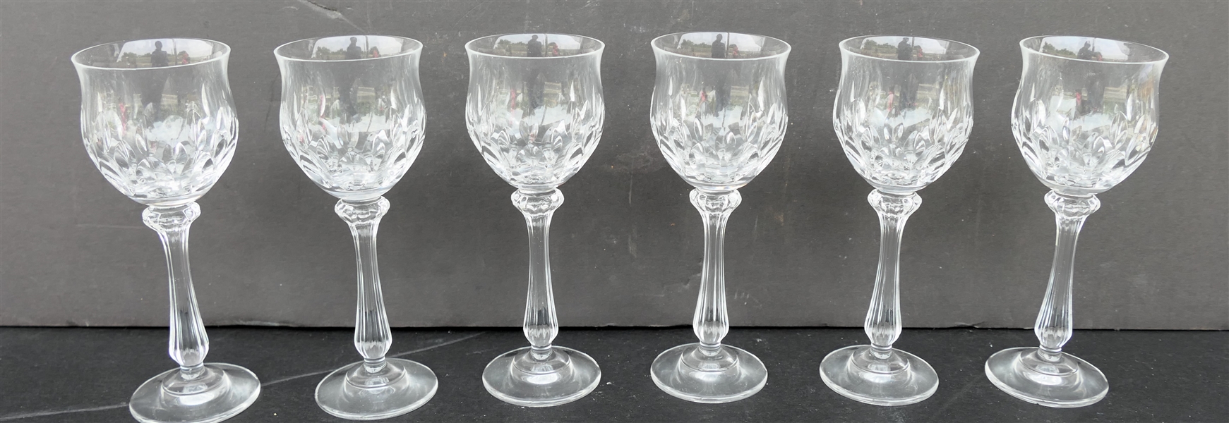 6 Mikasa Normandy Cordial Glasses - each measure 5" 