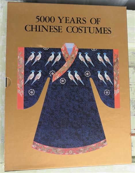 5000 Years of Chinese Costumes Hard Cover Book with Cardboard Sleeve 