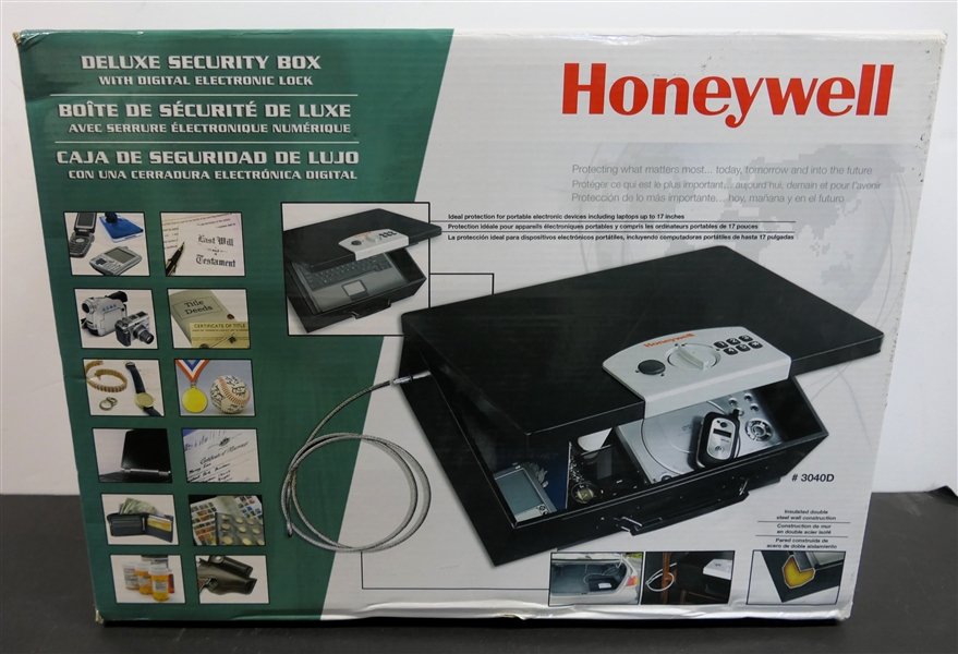 Honeywell Deluxe Security Box with Digital Electronic Lock - Brand New - Never Opened