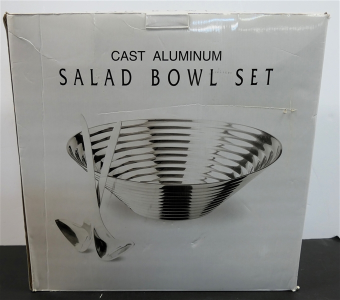 Cast Aluminum Salad Bowl Set - New in Original Box