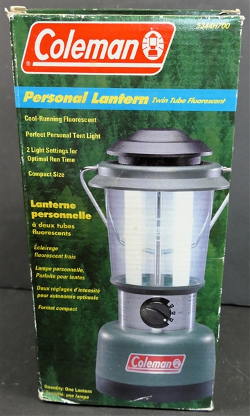 Coleman Personal Lantern Twin Tube Florescent - Brand New in Original Box