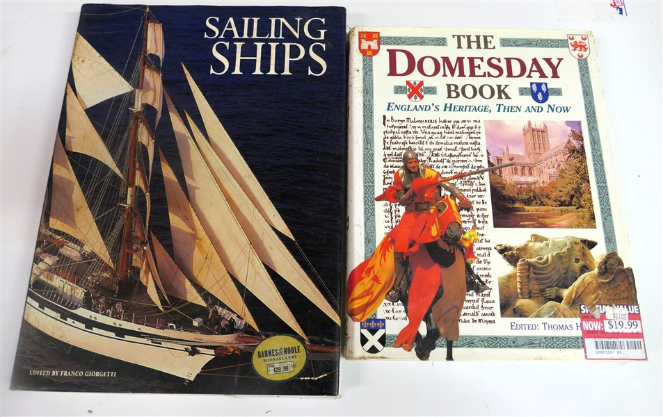 "Sailing Ships" and "The Domesday Book - Englands Heritage, Then and Now" - Both Hardcover Books 