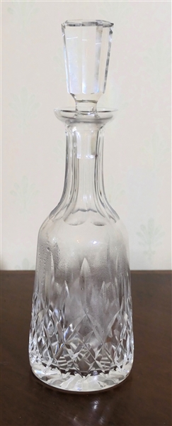 Waterford Crystal " Lismore" Decanter - Signed Waterford - Needs Washing / Not Sick - Measures 13 1/8" Tall 