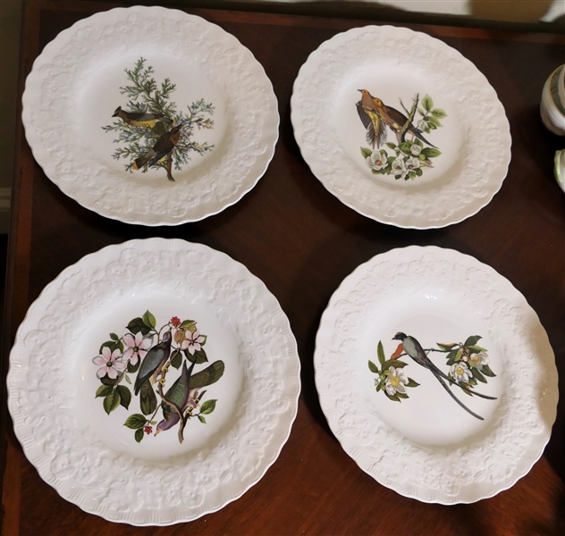 4 - Alfred Meakin England - Birds of America Plates by National Audubon Society - Each Measures 10 3/4" Across