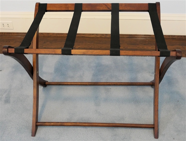 Walnut Folding Luggage Rack 