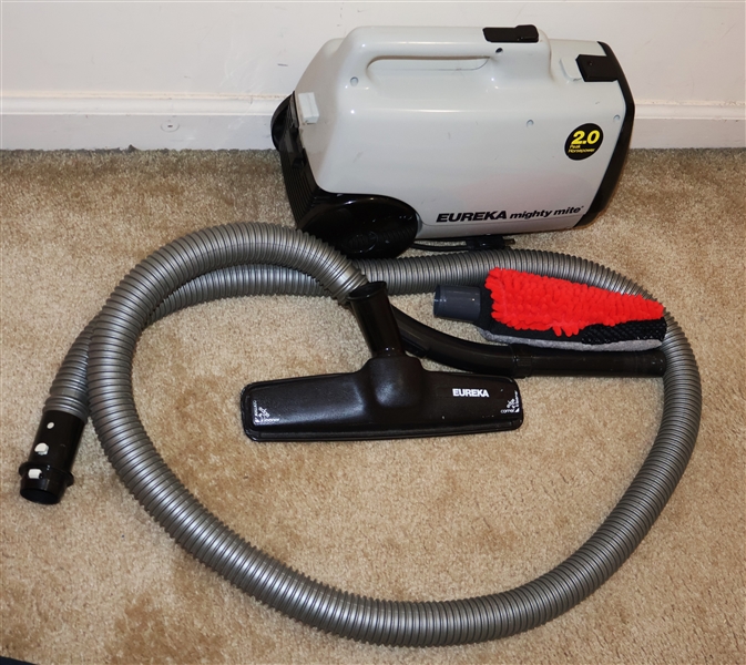 Eureka Mighty Mite Canister Vacuum Cleaner with Attachments 