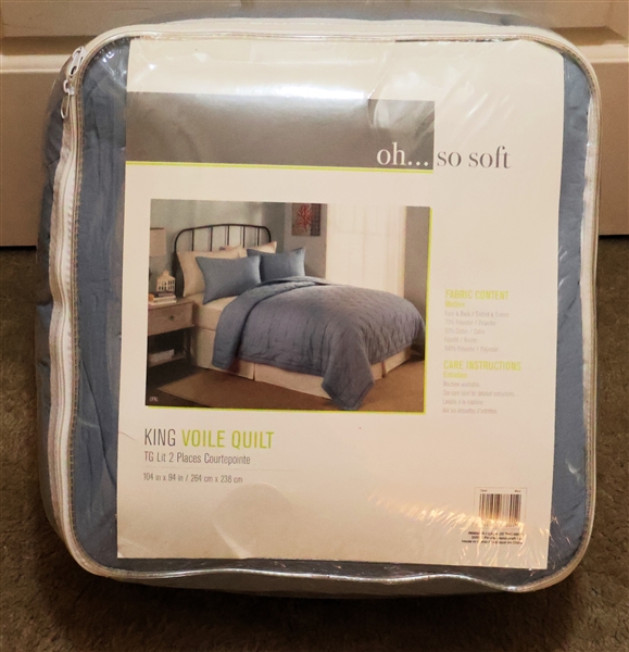 Oh… So Soft King Size Voile Quilt - New in Original Packaging 