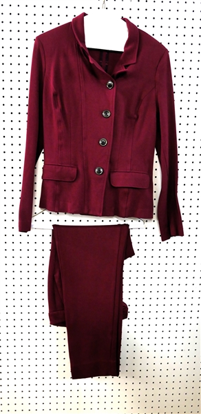 Cabi 2 Piece Suit - Deep Red - Size 8 