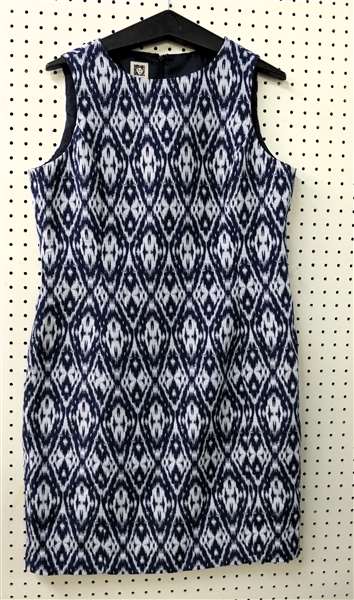 Blue and White Anne Klein Dress - Size 14